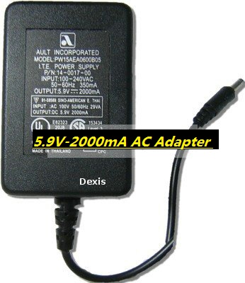 *Brand NEW*Ault PW15AEA0600B03 14-0017-00 WALL for Handspring Visor Edge PDA 5.9V-2000mA AC Adapter